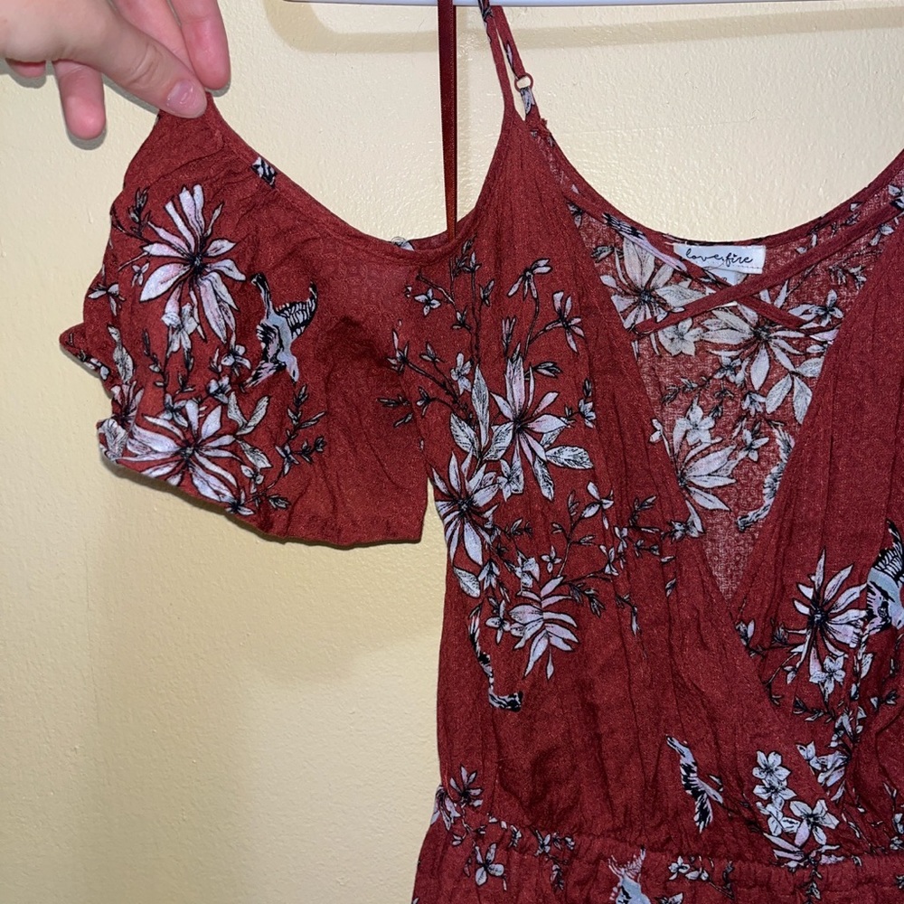 FLORAL CROSS DRESS SZ S/P